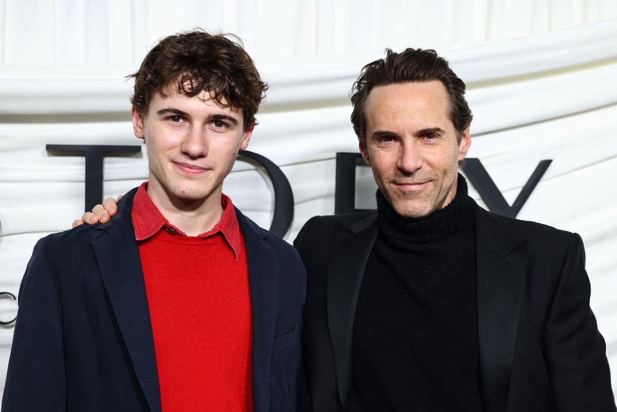 Sam Nivola and Alessandro Nivola at 