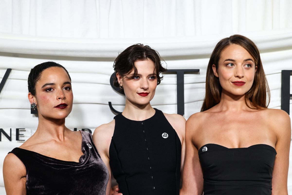 Juliana Canfield, Louisa Jacobson and Stella Baker at 