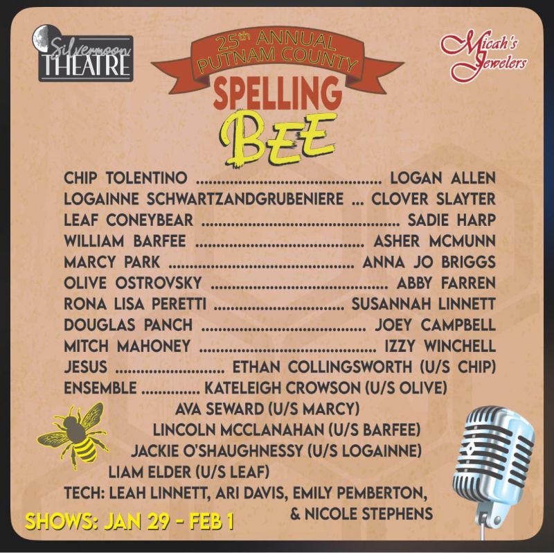 Review: THE 25TH ANNUAL PUTNAM COUNTY SPELLING BEE at Silvermoon Children's Theatre in Texarkana Image