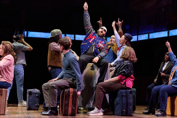 Nick Gaswirth (center) and the Company  Photo