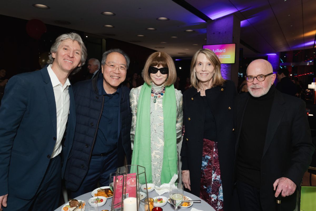 Damian Woetzel, Yo-Yo Ma, Anna Wintour, Catherine 'Catie' Marron and William 'Billy' Norwich at 