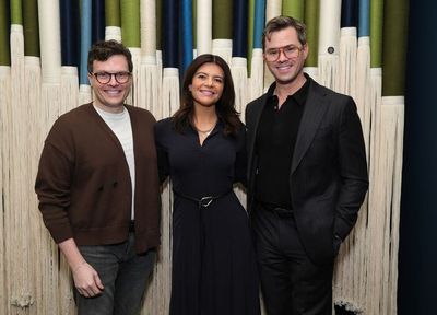 Gerrad Hall, Casey Wilson and Andrew Rannells Photo