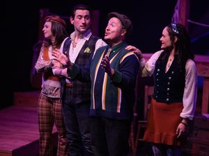 Leah Morrow, Luke Nowakowski, Michael Mahler and Emily Goldberg @ BroadwayWorld Leah Morrow, Luke Nowakowski, Michael Mahler and Emily Goldberg Photo