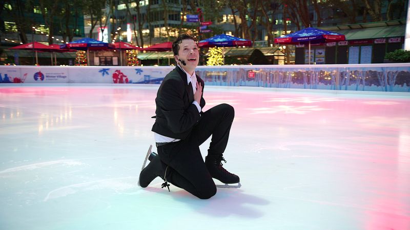 On Ice in Bryant Park, Christopher Robin Performs La Llorona Image
