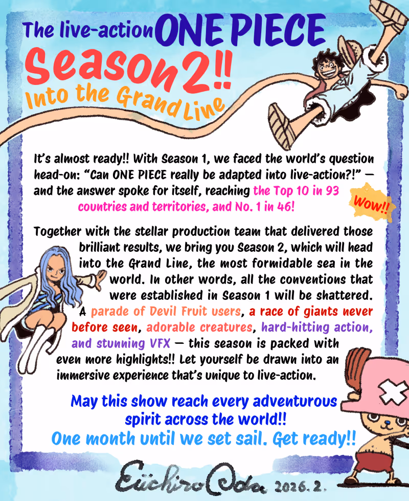 Video: Watch the Official Trailer for ONE PIECE Season 2 Image