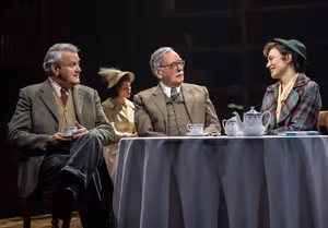 Hugh Bonneville, Jeff Rawle and Maggie Siff Photo
