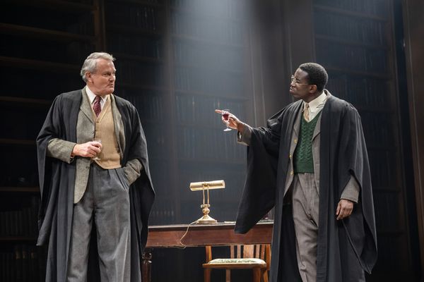 Hugh Bonneville and Fode Simbo Photo