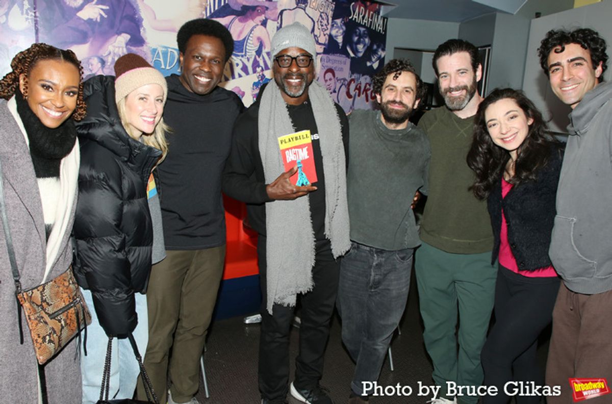 Ryan Michelle Bathe, Caissie Levy, Joshua Henry, Sterling K. Brown, Brandon Uranowitz, Colin Donnell, Julie Benko and Rodd Cyrus at 