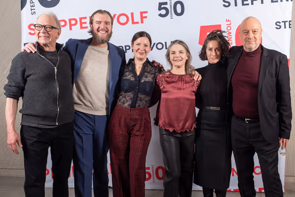 Steppenwolf ensemble members Jeff Perry, Cliff Chamberlain, Kate Arrington, Kathryn E Photo