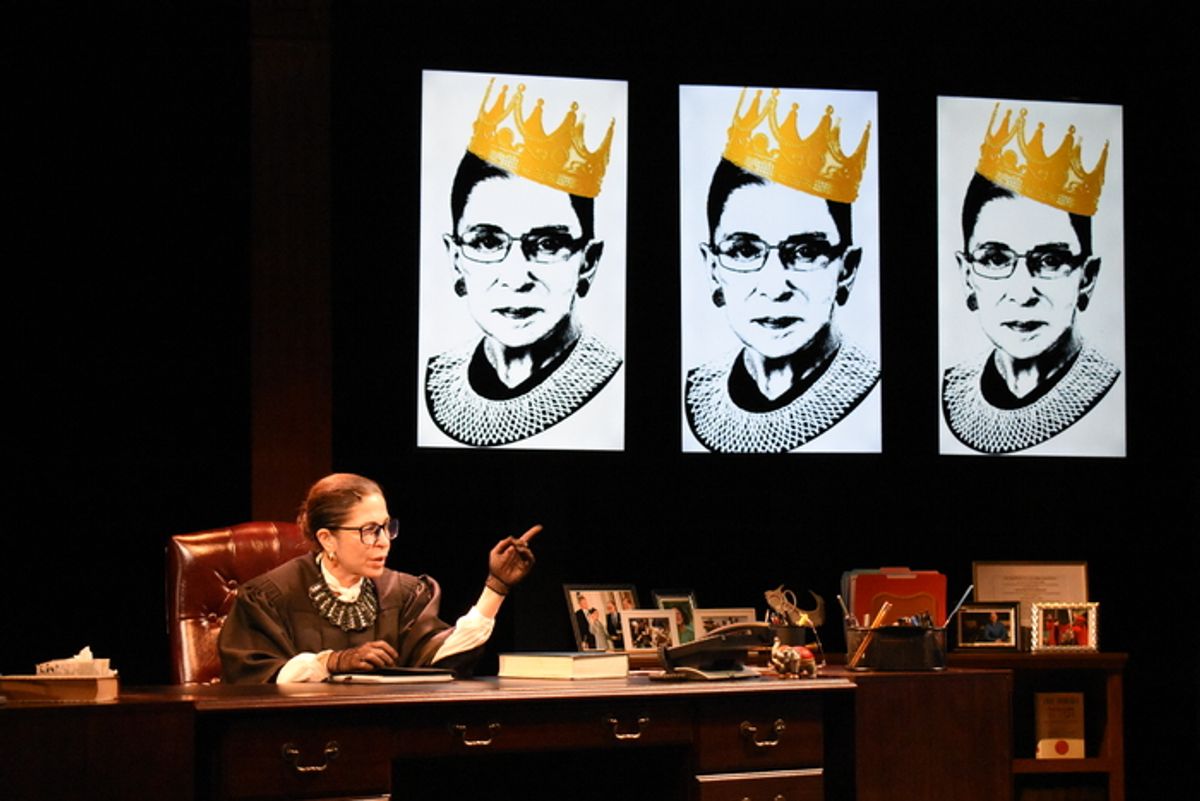 Michelle Azar as Ruth Bader Ginsburg in 'All Things Equal.' Photo courtesy of Bay Street Theater.  at 