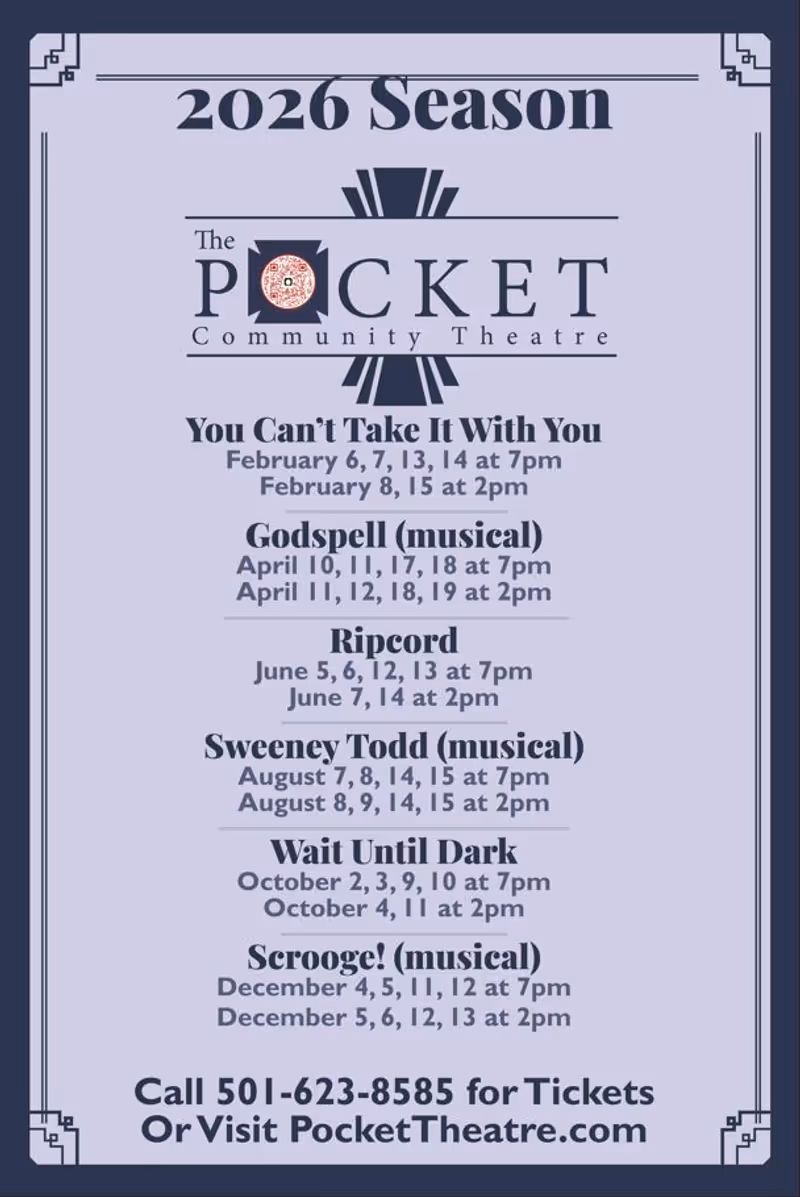 Review: YOU CAN'T TAKE IT WITH YOU at The Pocket Community Theatre in Hot Springs Image