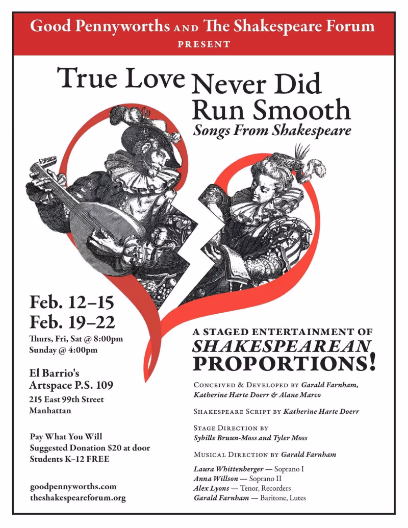 Review: TRUE LOVE NEVER DID RUN SMOOTH Sweetly Sings at El Barrio Artspace PS 109 Image