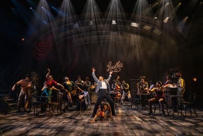 Myles Frost and the company of Chez Joey at Arena Stage Photo