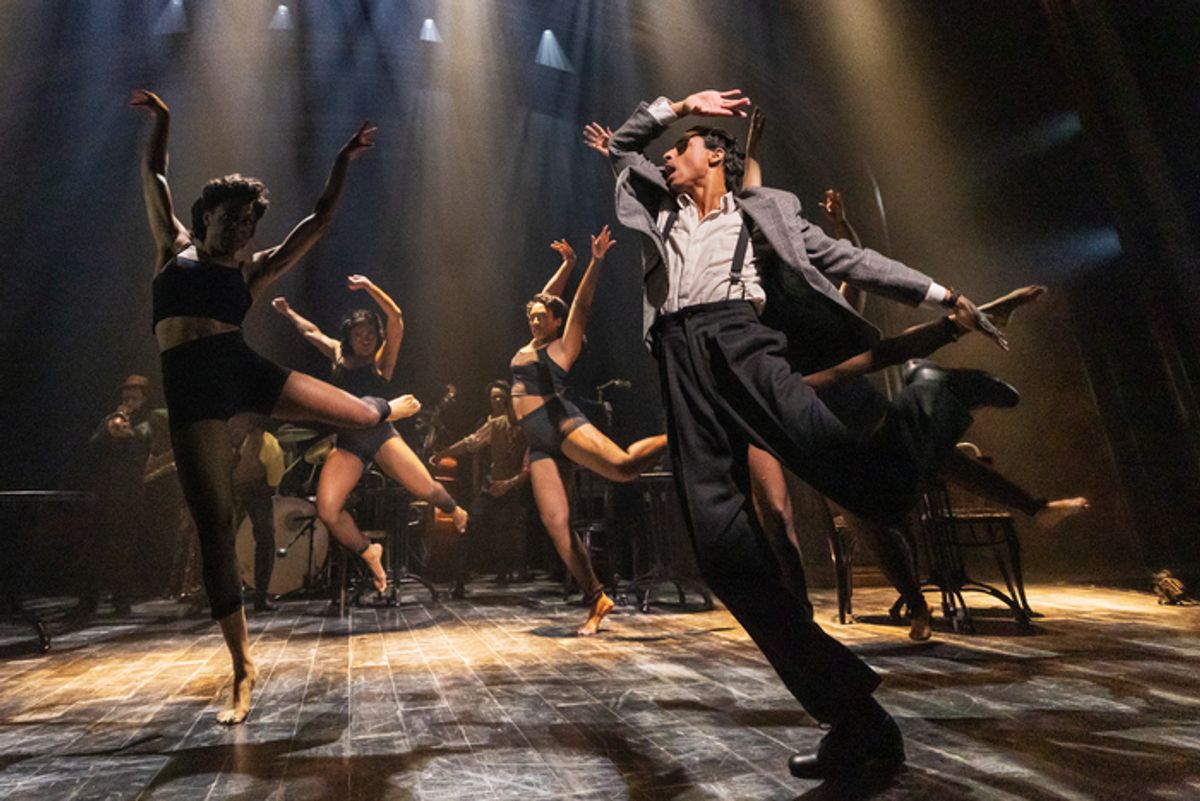 Myles Frost and the company of Chez Joey at Arena Stage at 