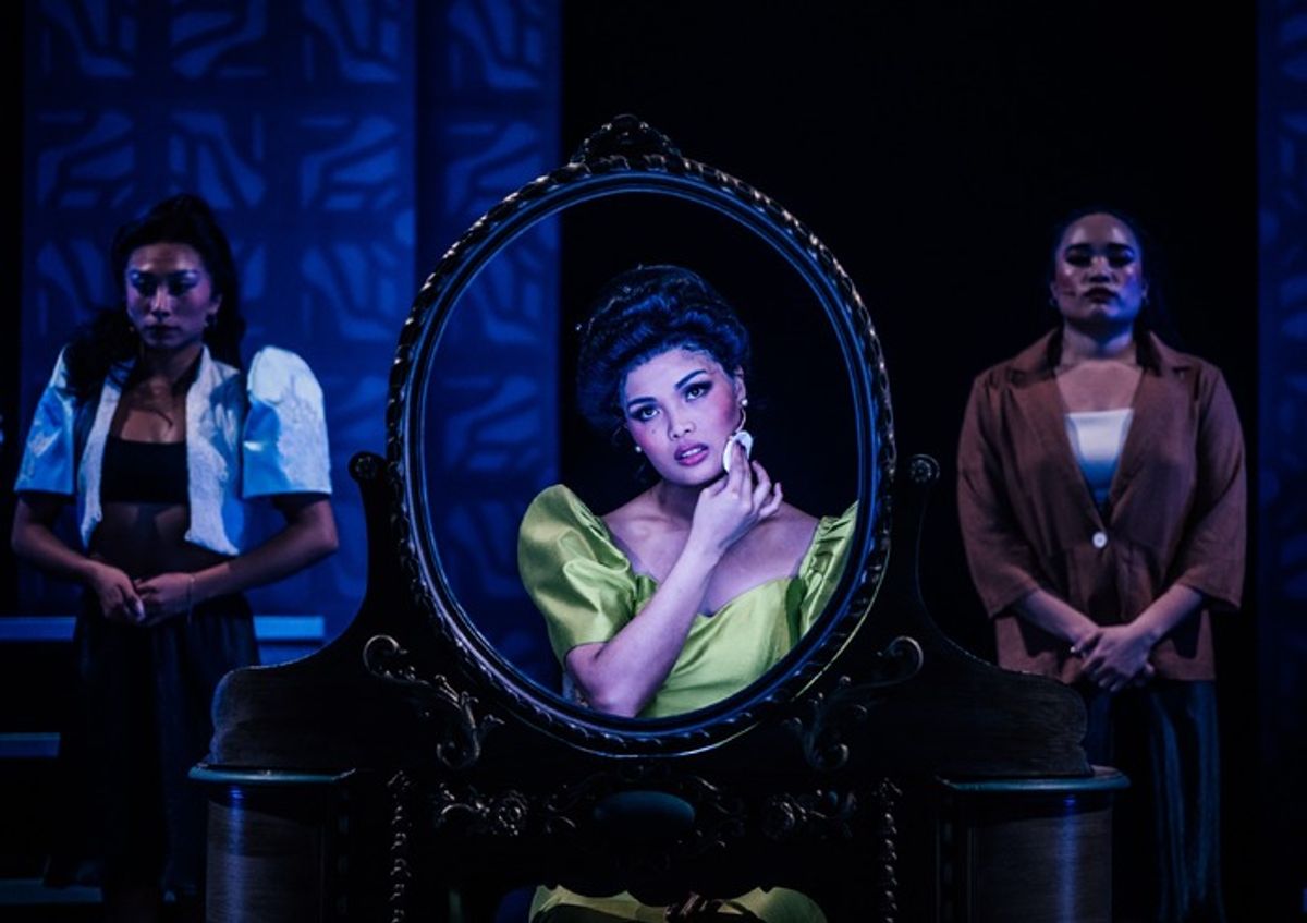 Kayla Amistad, Reanne Acasio, and Danielle Louise Mendoza in HERE LIES LOVE at 