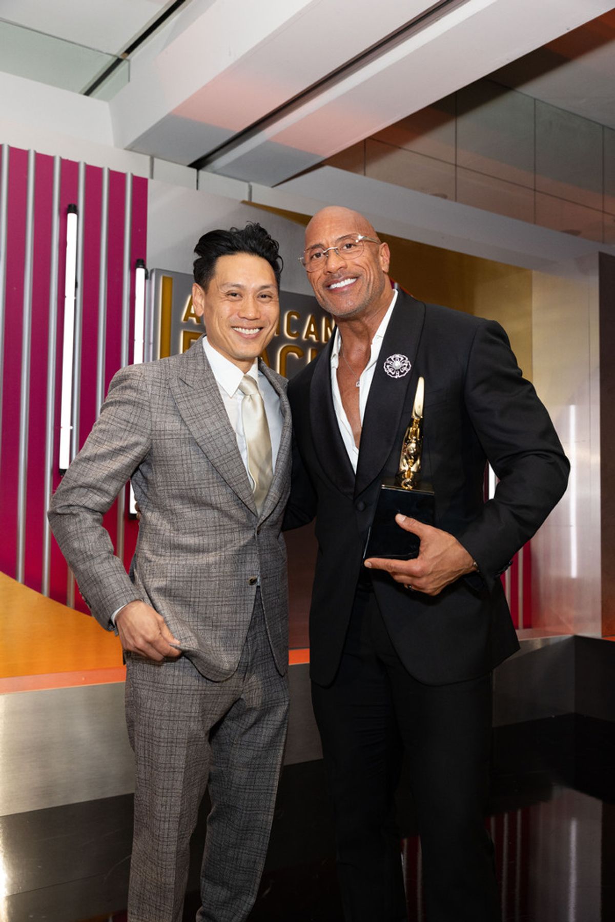 Jon M. Chu, Dwayne Johnson at 