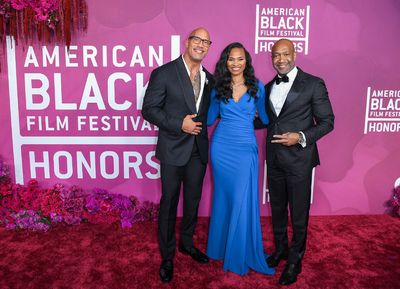 Dwayne Johnson, Nicole Friday, Jeff Friday Photo
