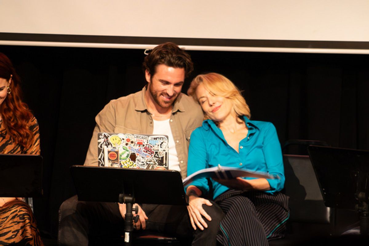 Conner Floyd and Meredith Thomas perform in Another Night of Staged Readings Featuring Emmy  Nominees and Winners   Photo Credit:  Serena Jordan @serenaslens at 