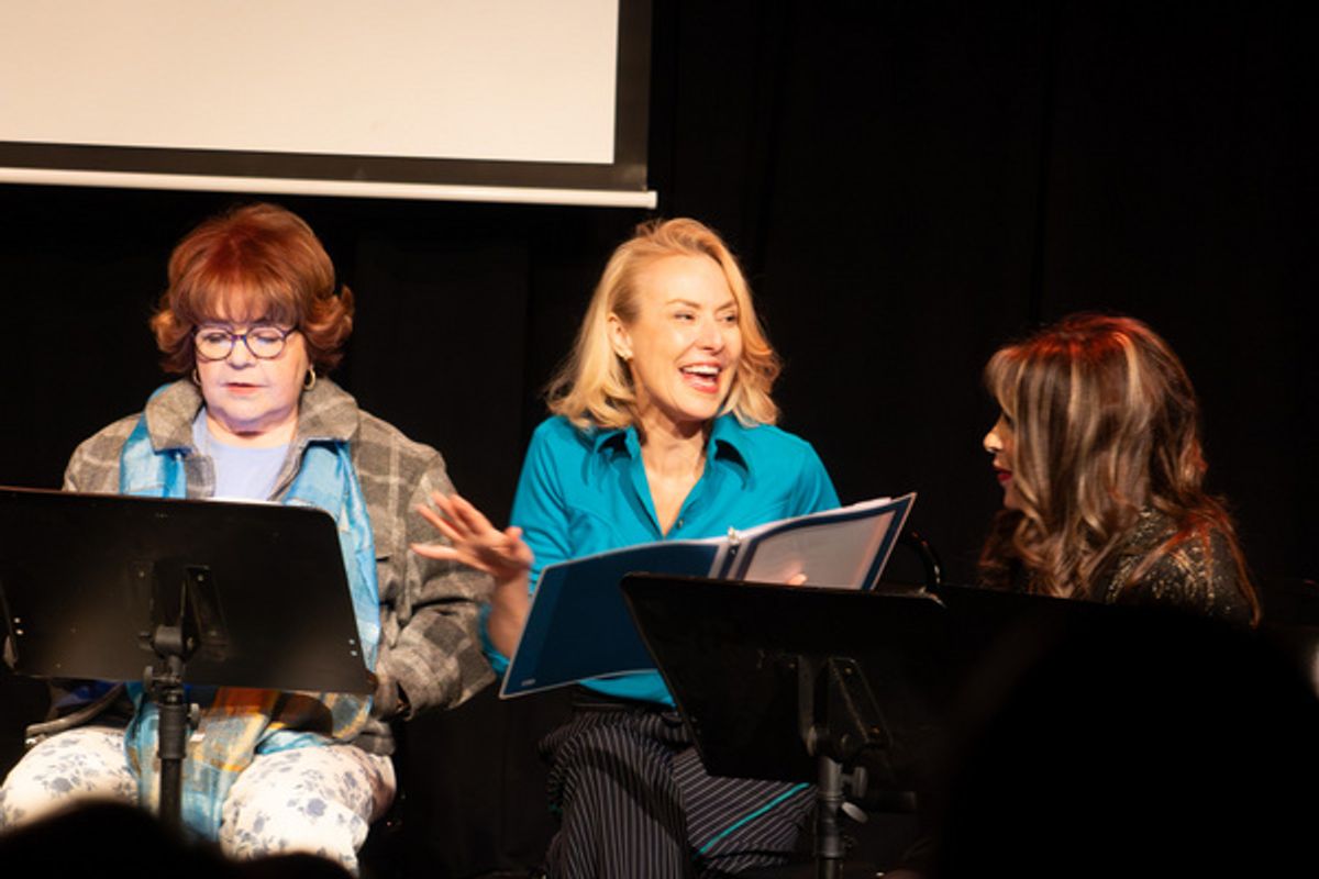 Patrika Darbo, Meredith Thomas  and Kate Linder perform in Another Night of Staged Readings Featuring Emmy  Nominees and Winners   Photo Credit:  Serena Jordan @serenaslens at 