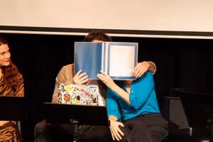 Conner Floyd and Meredith Thomas perform in Another Night of Staged Readings Featurin Photo