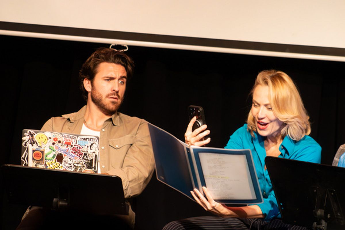 Conner Floyd and Meredith Thomas perform in Another Night of Staged Readings Featuring Emmy  Nominees and Winners   Photo Credit:  Serena Jordan @serenaslens at 