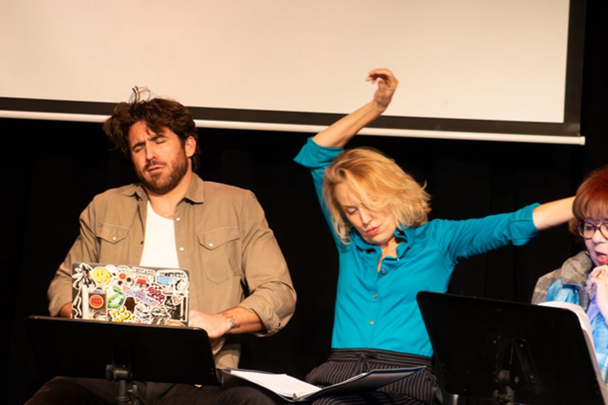 Conner Floyd and Meredith Thomas perform in Another Night of Staged Readings Featuring Emmy  Nominees and Winners   Photo Credit:  Serena Jordan @serenaslens at 