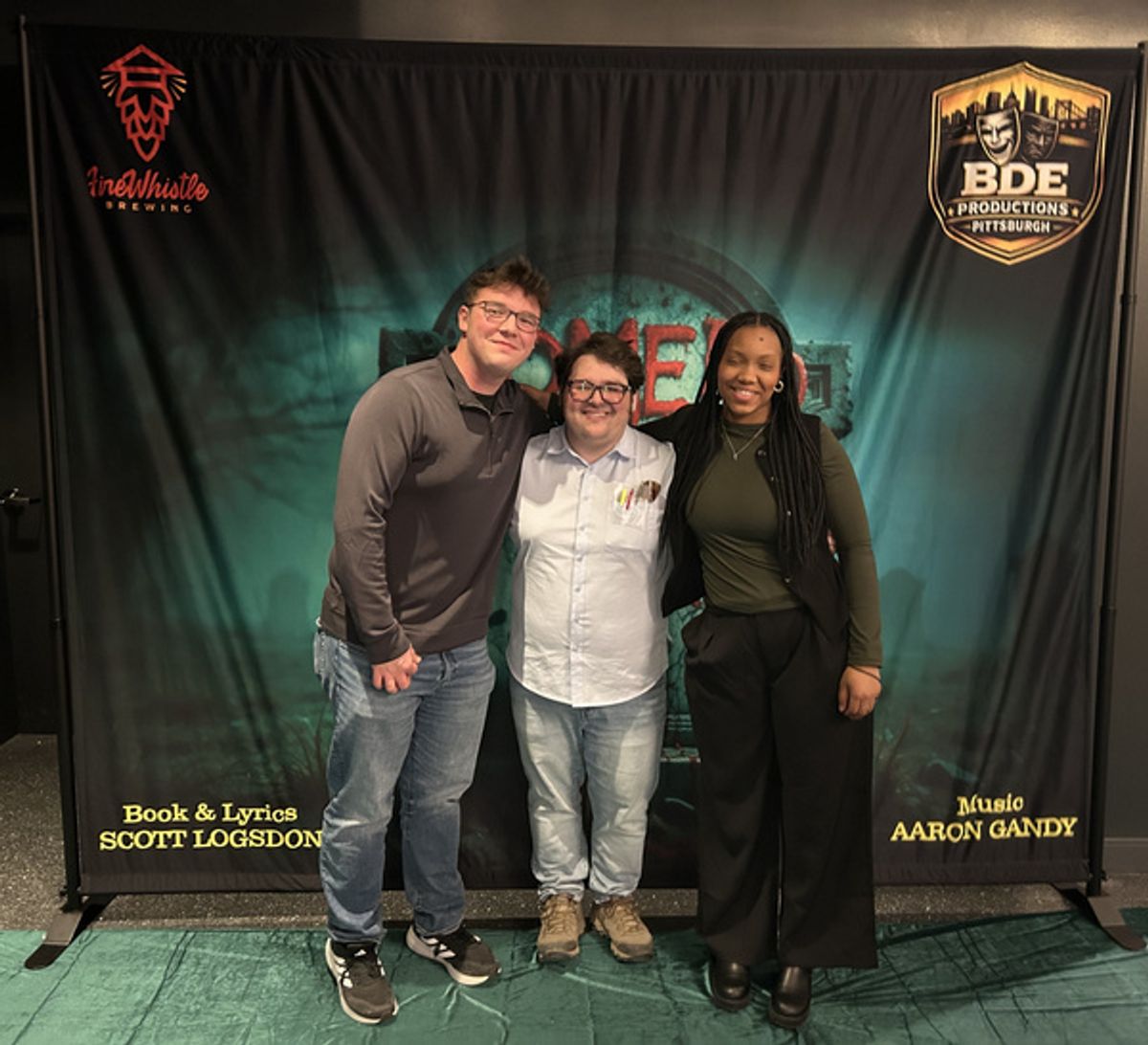 Nate Presutti, Tristan Smith, and Mikayla Keyes. at 