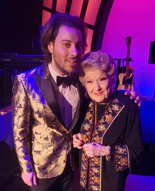 Adrian Galante and Marilyn Maye Photo