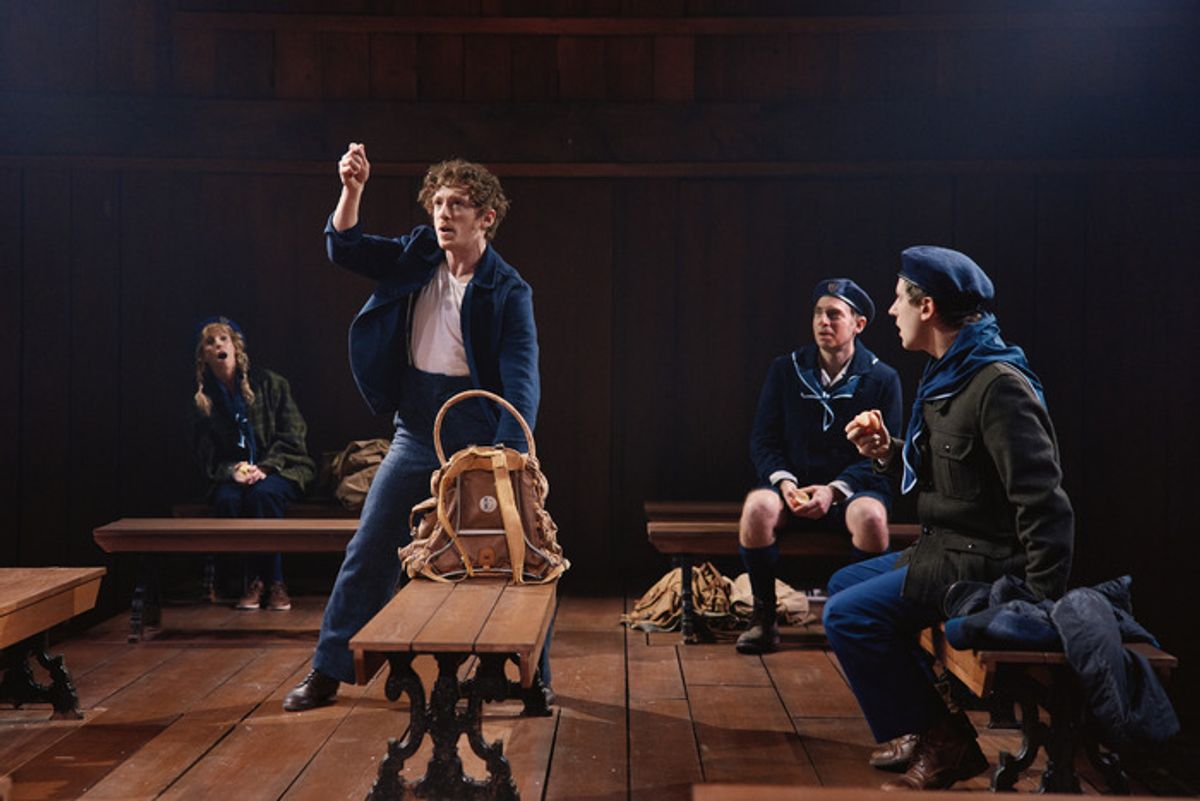 Maddie Corman, Ethan Slater, Max Gordon Moore, and Alex Wyse at 