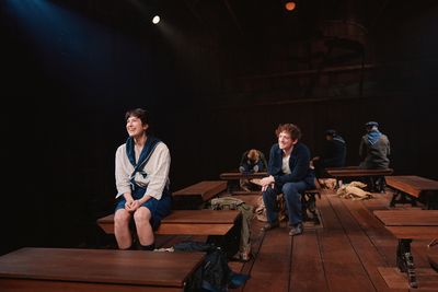 Tedra Millan and Ethan Slater  Photo