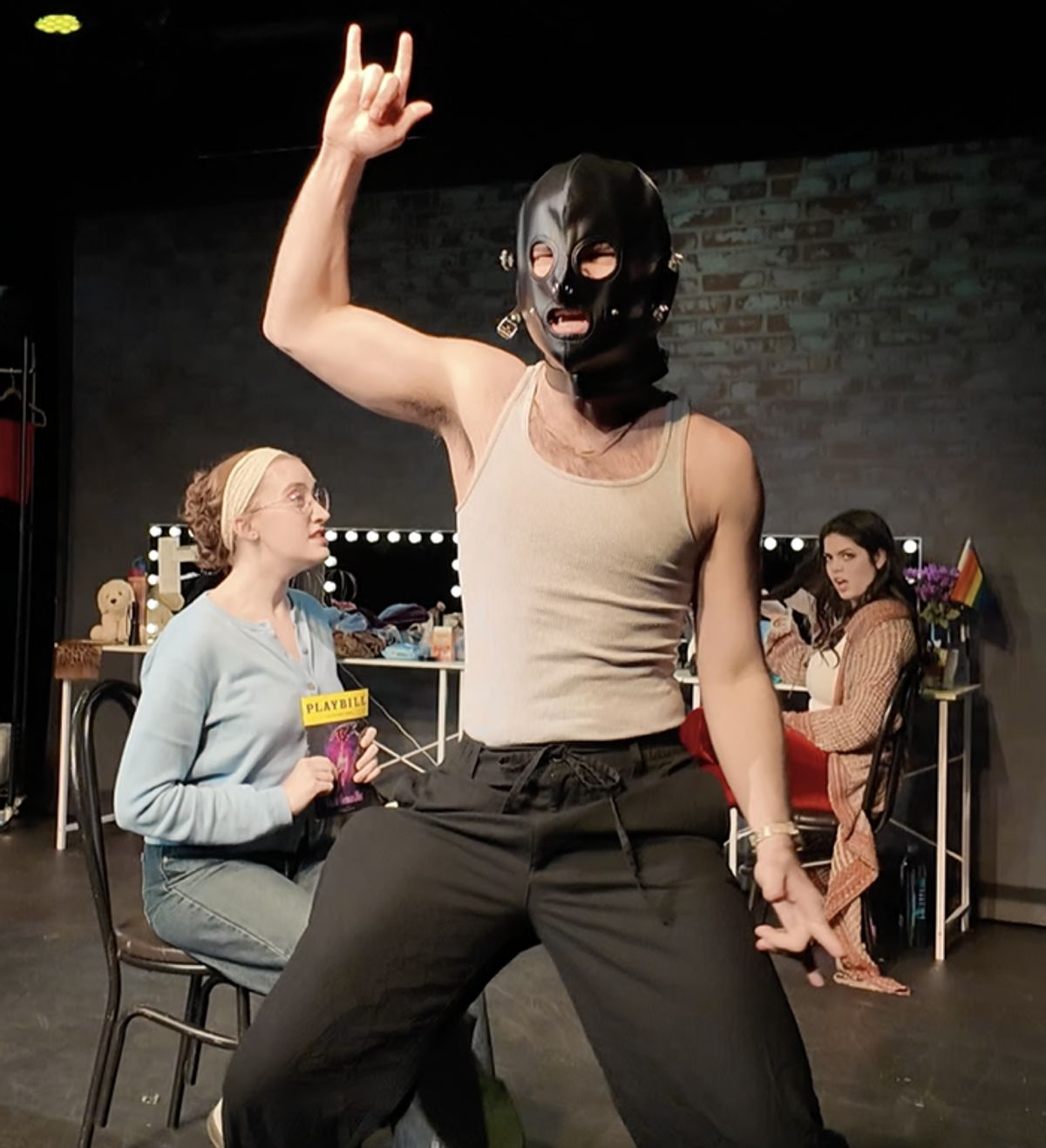 Elizabeth Mandell, Sam Brackley and Madelyn Whitehead at 