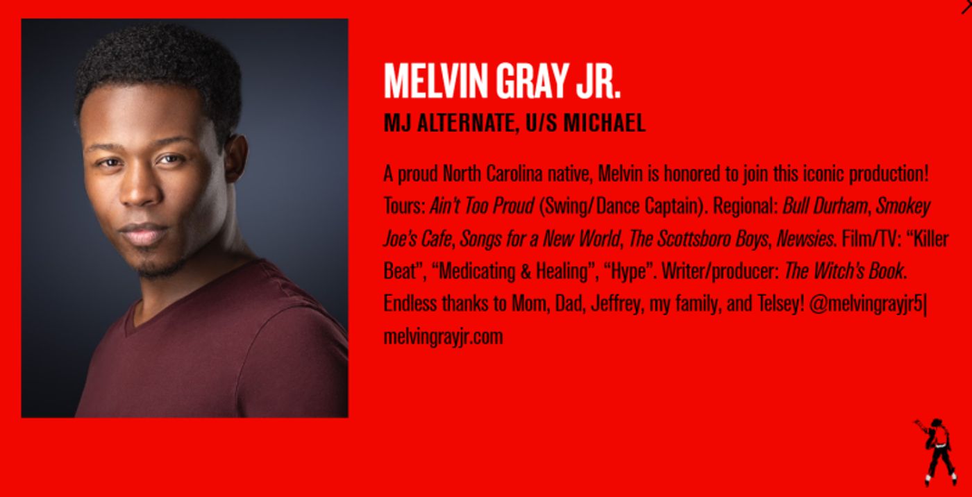 Interview: Melvin Gray Jr of MJ THE MUSICAL at Robinson Center in Little Rock  Image
