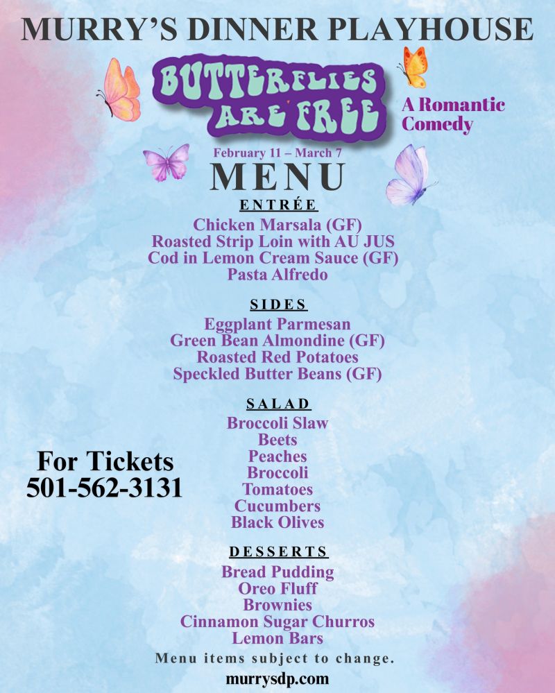 Review: BUTTERFLIES ARE FREE at Murry's Dinner Playhouse in Little Rock Review: BUTTERFLIES ARE FREE at Murry's Dinner Playhouse in Little Rock Image