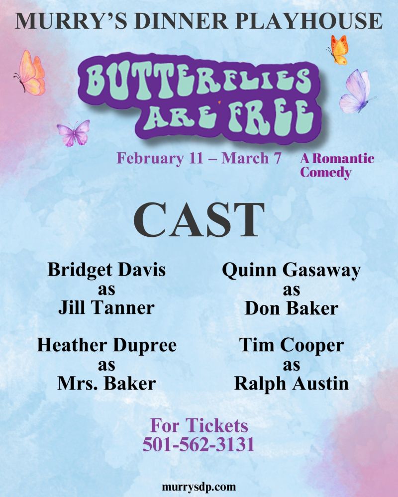 Review: BUTTERFLIES ARE FREE at Murry's Dinner Playhouse in Little Rock Review: BUTTERFLIES ARE FREE at Murry's Dinner Playhouse in Little Rock Image