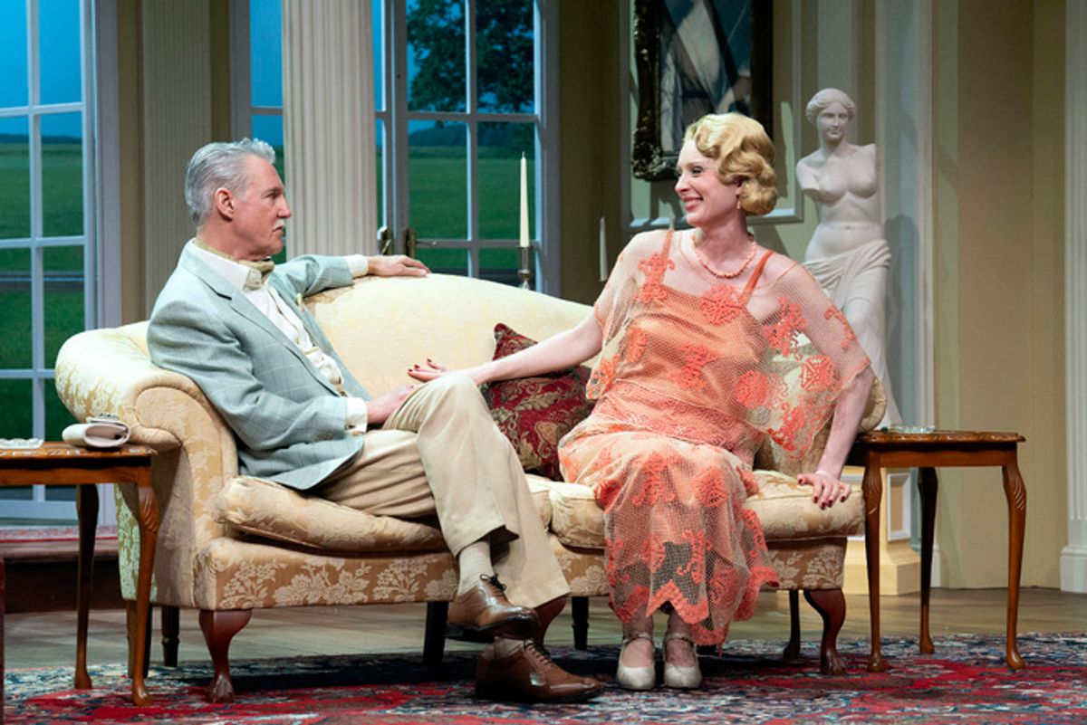 Michael Praed, Alice Orr-Ewing at 