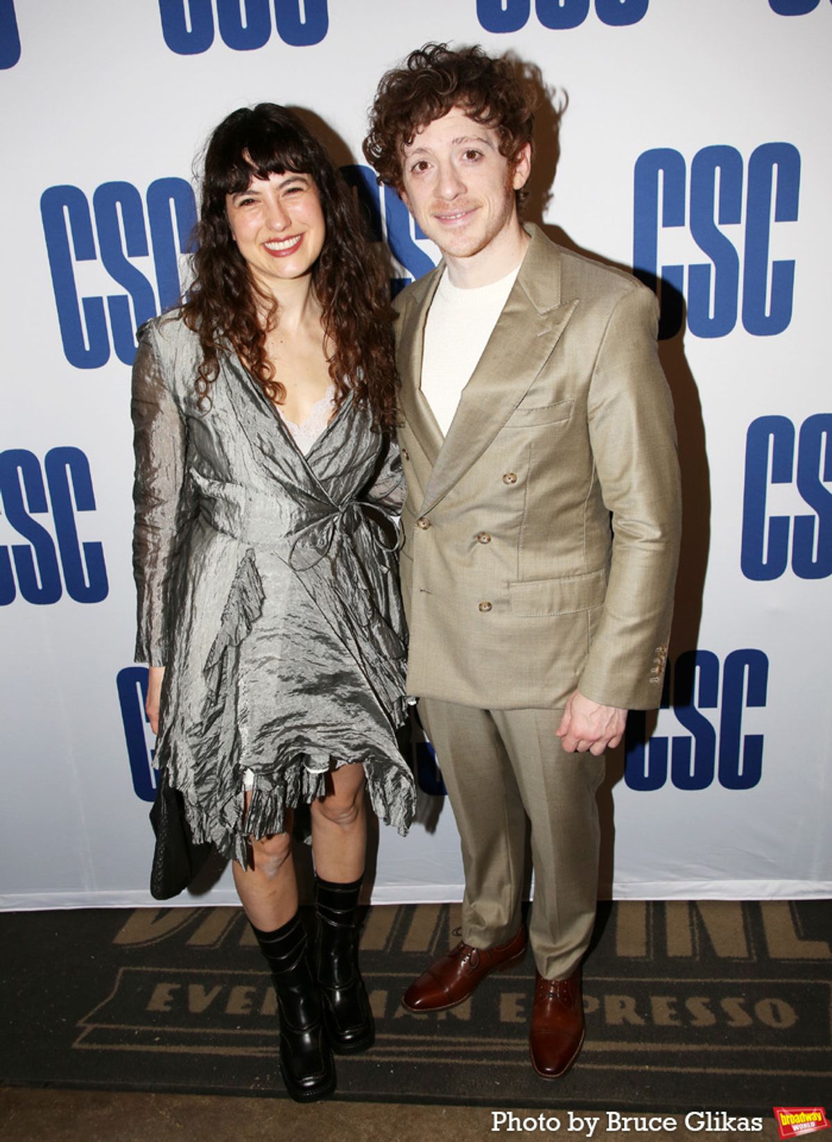 Tedra Millan and Ethan Slater at 