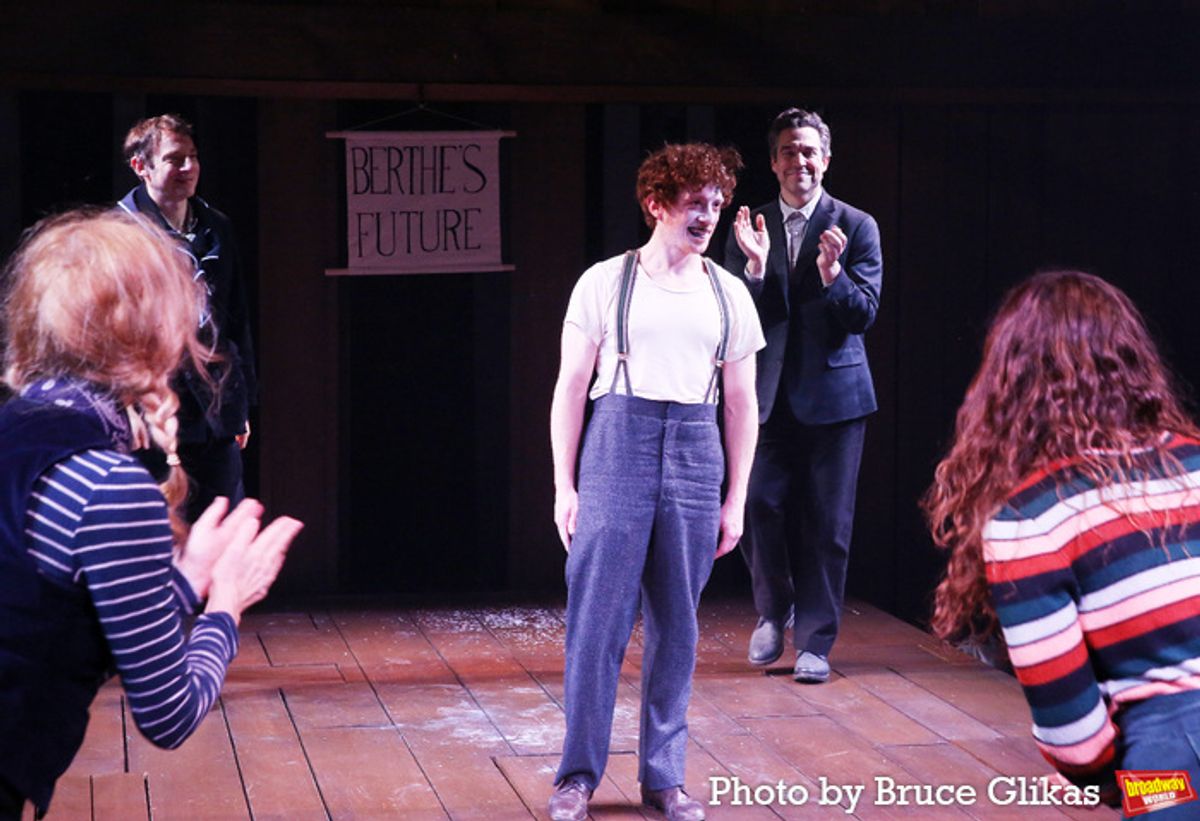 Maddie Corman, Max Gordon Moore, Tedra Millan, Ethan Slater, Aaron Serotsky and Alex Wyse at 