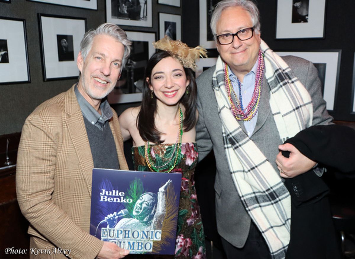 Lewis Flinn, Julie Benko, Douglas Carter Beane at 