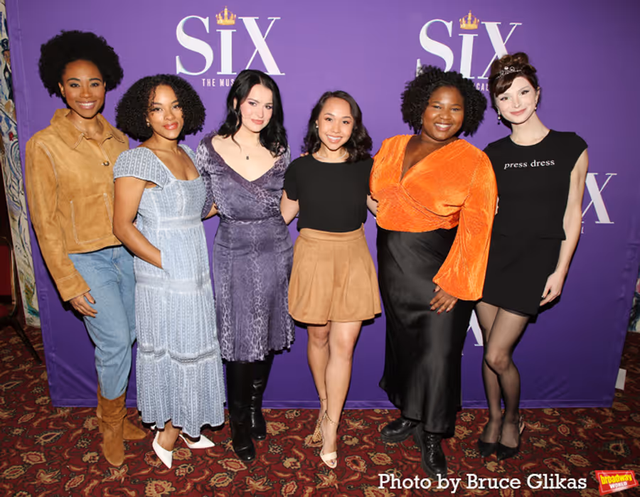 Photos: The New Cast of SIX on Broadway Meets the Press Image