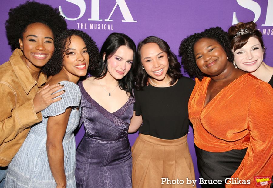 Photos: The New Cast of SIX on Broadway Meets the Press Image