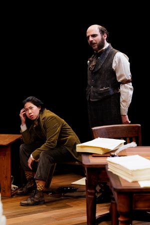 Myka Cue as Ginger Snap and Matt Dallal as Turkey in Fiasco
Theater’s Bartleby Photo