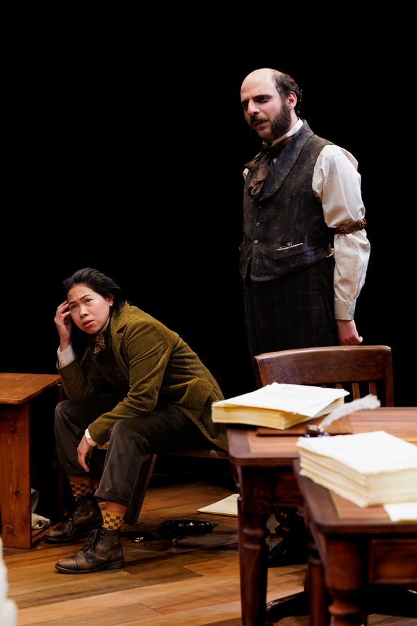 Myka Cue as Ginger Snap and Matt Dallal as Turkey in Fiasco
Theater’s Bartleby Photo