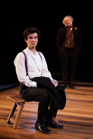 Michael Crane as Bartleby and Andy Grotelueschen as The Lawyer in Fiasco Theater’s Bartleby @ BroadwayWorld Michael Crane as Bartleby and Andy Grotelueschen as The Lawyer in Fiasco Theater’s Photo