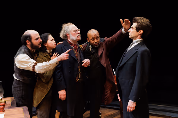 (from left) Matt Dallal as Turkey, Myka Cue as Ginger Snap, Andy Grotelueschen as The Photo