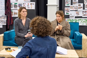 Liz White, Abby Vicky-Russell and director Abigail Graham Photo