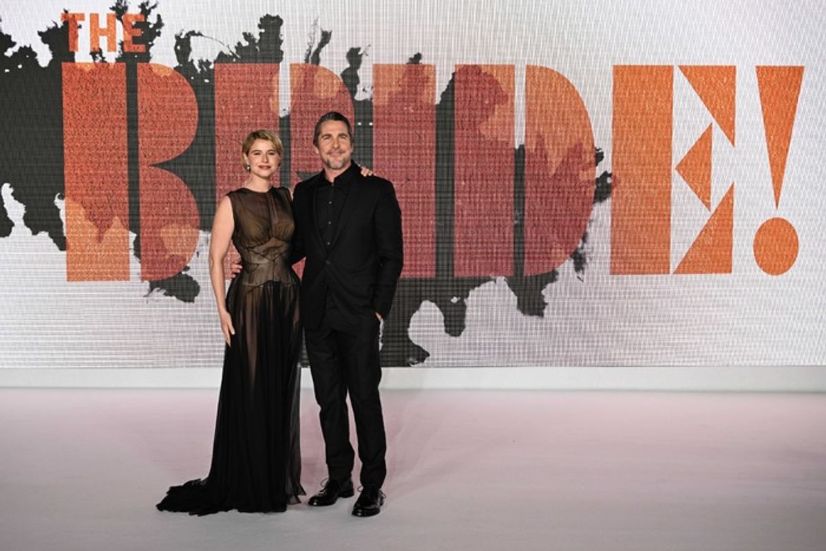 Jessie Buckley and Christian Bale at 