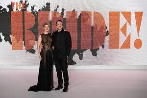 Jessie Buckley and Christian Bale Photo