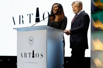 CSA board member Jazzy Collins  and Mark Hamill  Photo