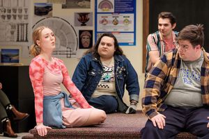 Shannon Crowley with left to right, Logan Williams; Logan Wagner; Joe Atkinson Photo