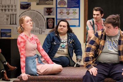 Shannon Crowley with left to right, Logan Williams; Logan Wagner; Joe Atkinson Photo